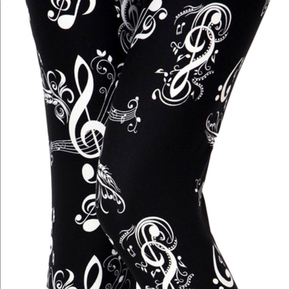 leggings our us Pants - Butter Soft Music Melody Leggings